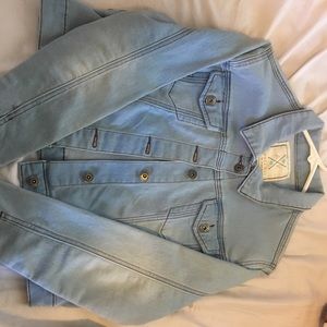 Cropped jean jacket